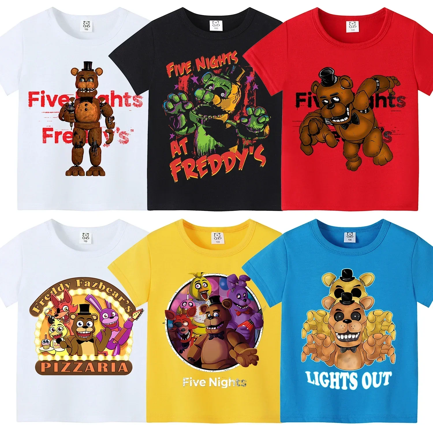 Baby Clothing Boy - Five Nights Freddys Theme Short Shirt