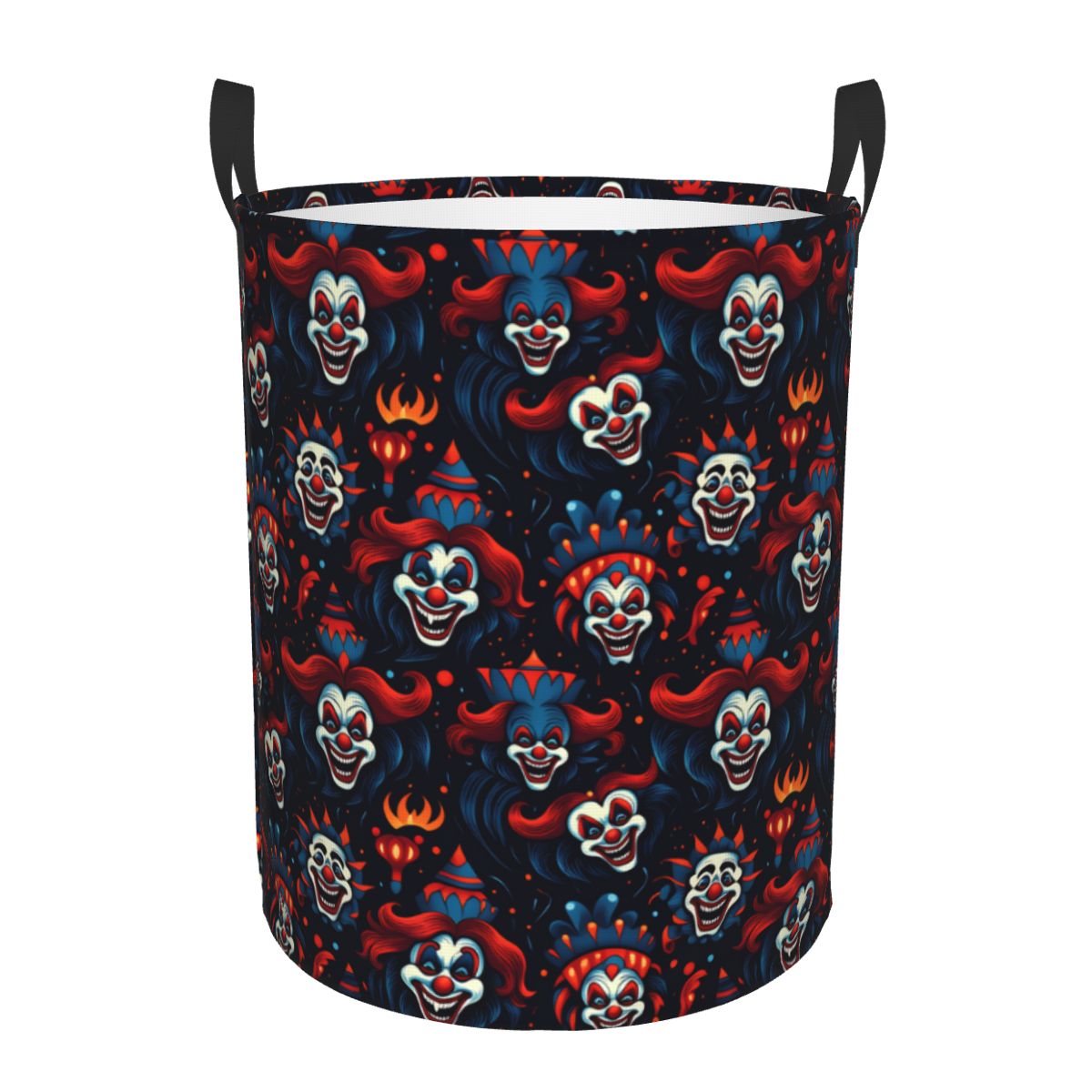 Baby Clothing Hamper - Halloween Red Blue Evil Clown Laundry