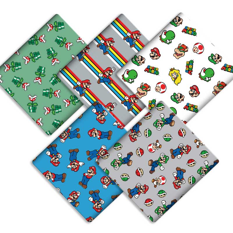 Baby Clothing Material - Polyester cotton Cartoon Fabric 140*50cm Handmade