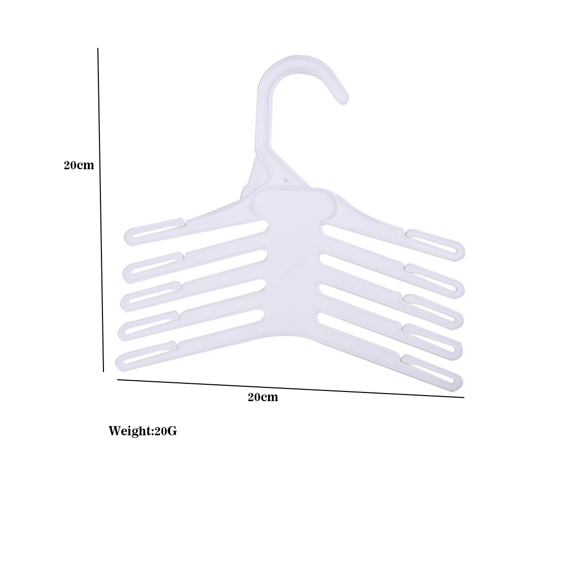 White 20 PCS Plastic Non-Slip  - Baby Clothing Layers review and price