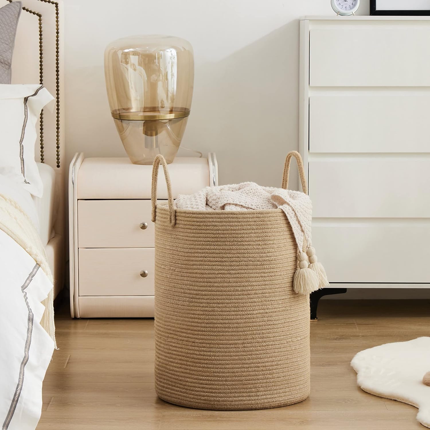 Large Storage Basket Tall Wove - Baby Clothing Hamper review and price
