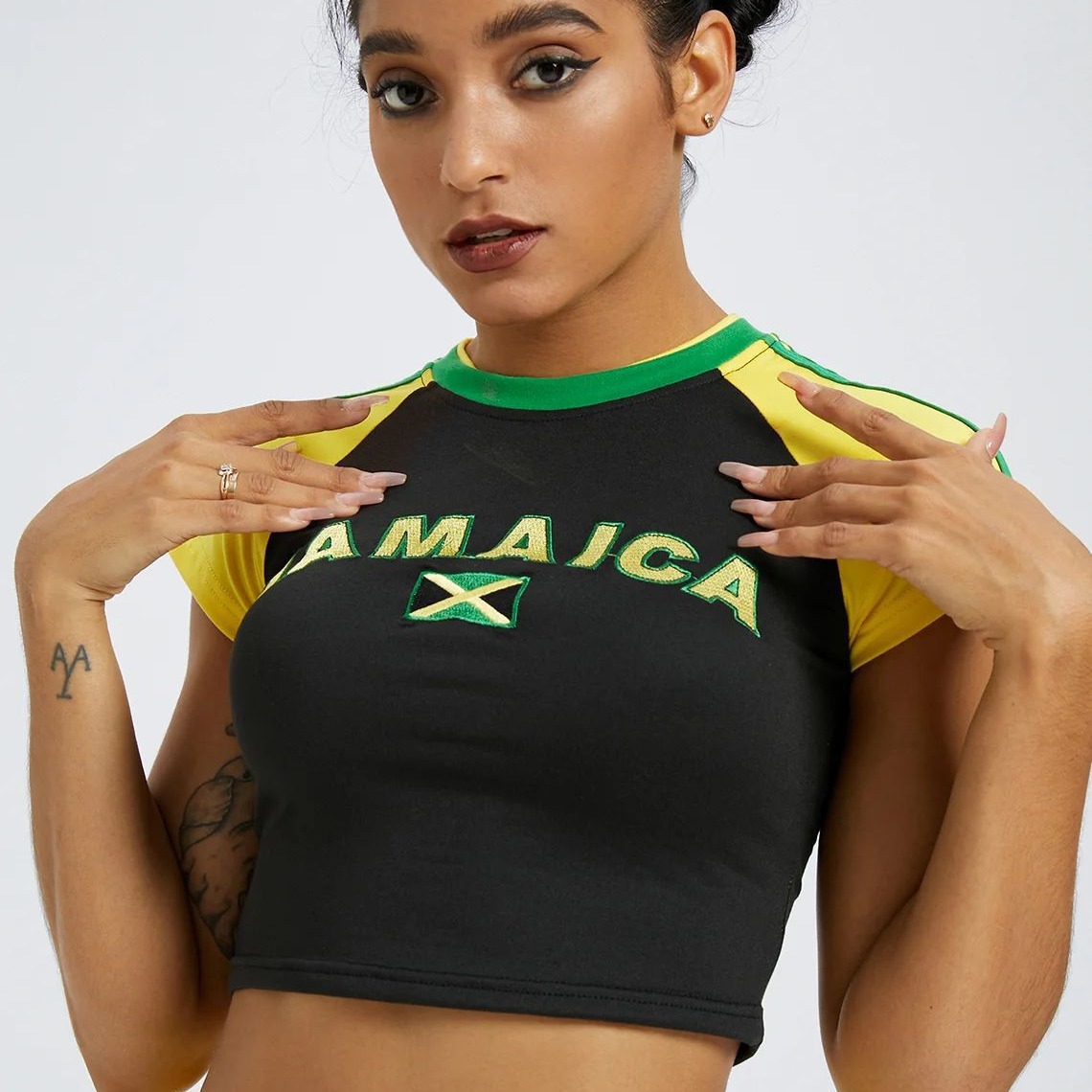 Women Aesthetic Jamaica Letter - Baby Clothing Cheap review and price