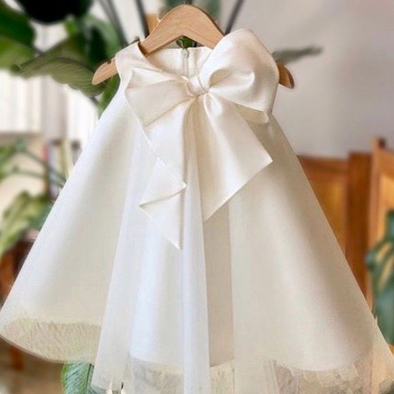 Summer Big Bow Baby Girl Dress - Baby Clothing For Girls review and price