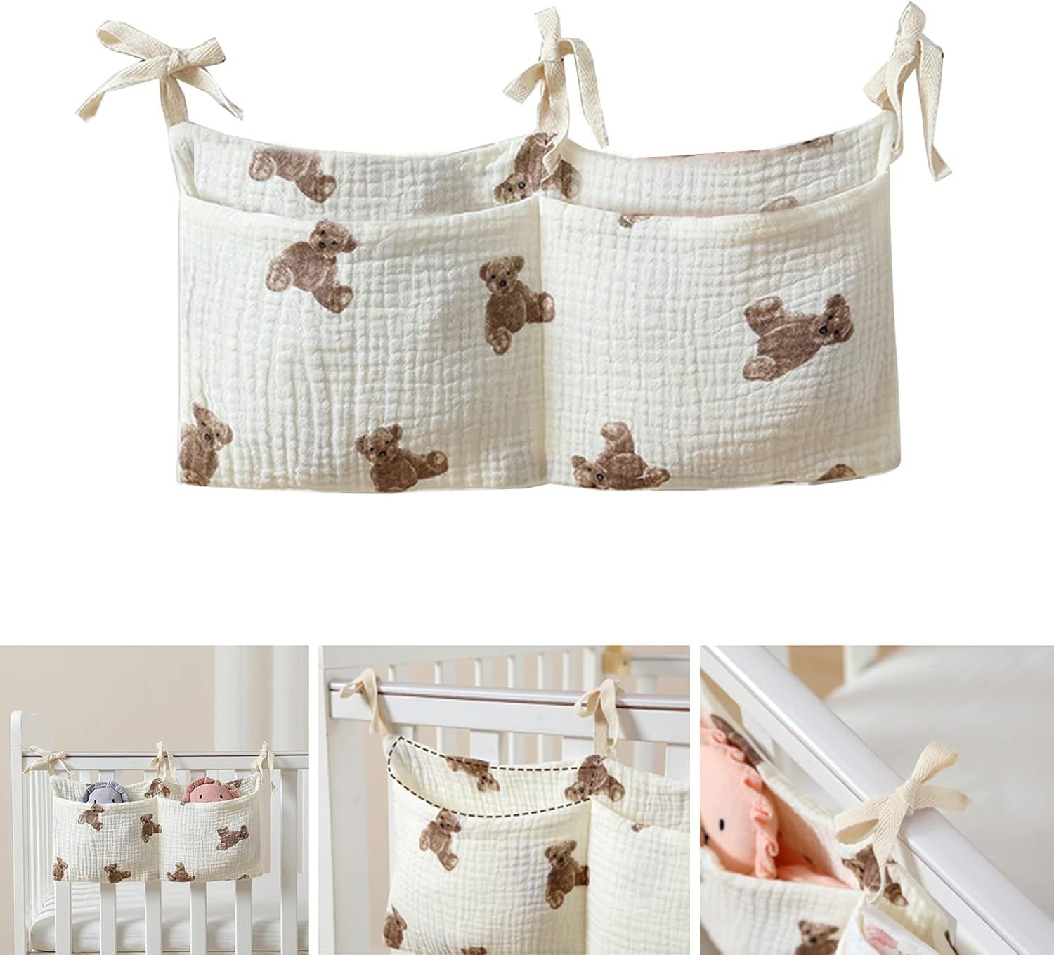 Baby Crib Organizer Cot Caddy  - Baby Clothing Hamper review and price