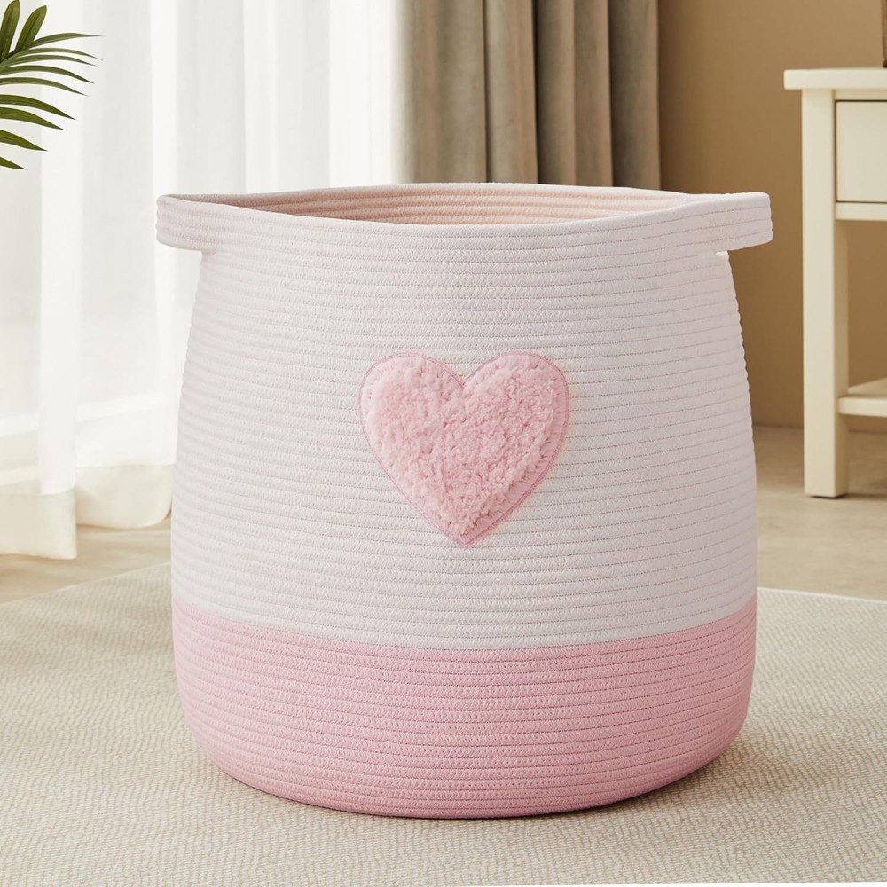 Pink Laundry Basket Hamper for - Baby Clothing Hamper review and price