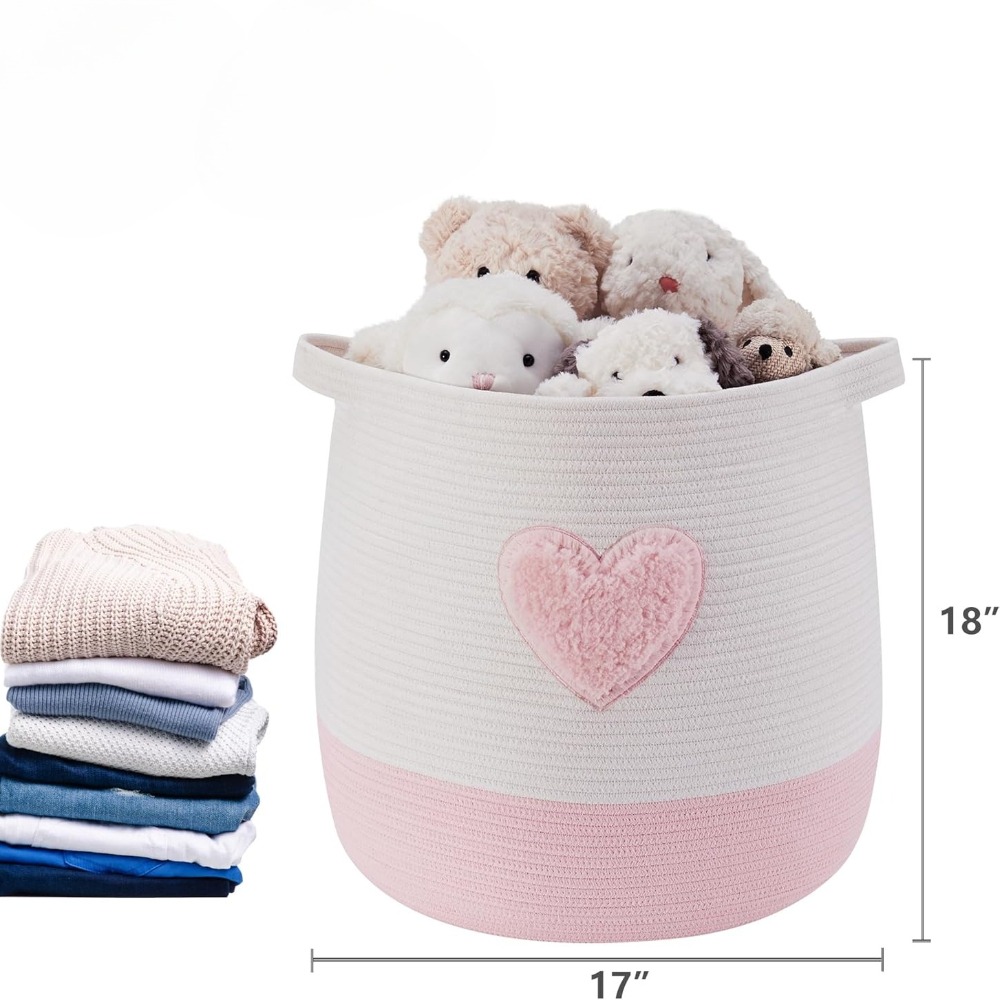 Pink Laundry Basket Hamper for - Baby Clothing Hamper review and price