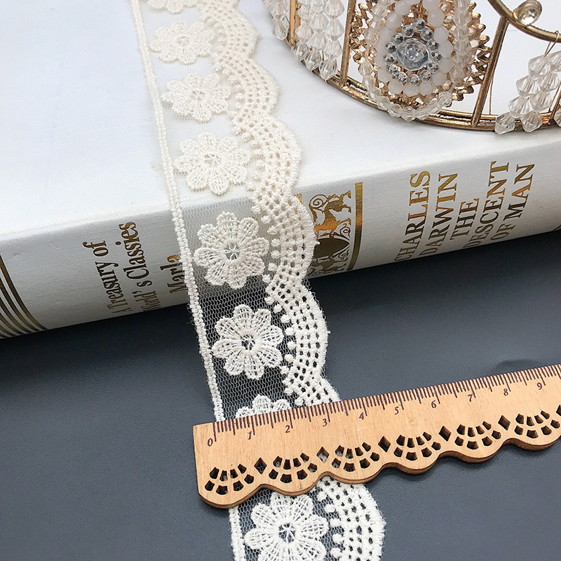 3Yards/Lot Embroidery White Be - Baby Clothing Material review and price