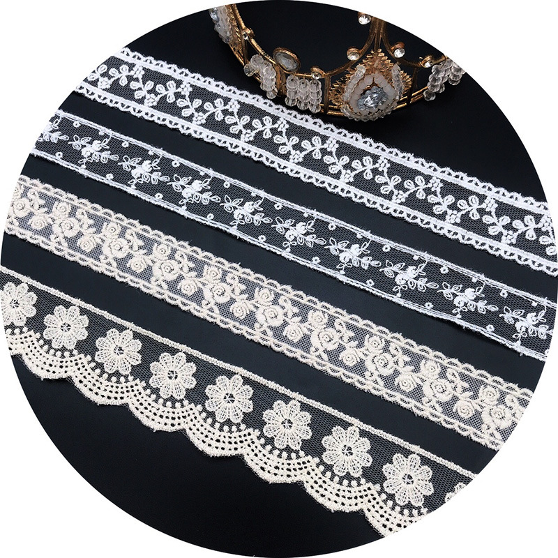 3Yards/Lot Embroidery White Be - Baby Clothing Material review and price