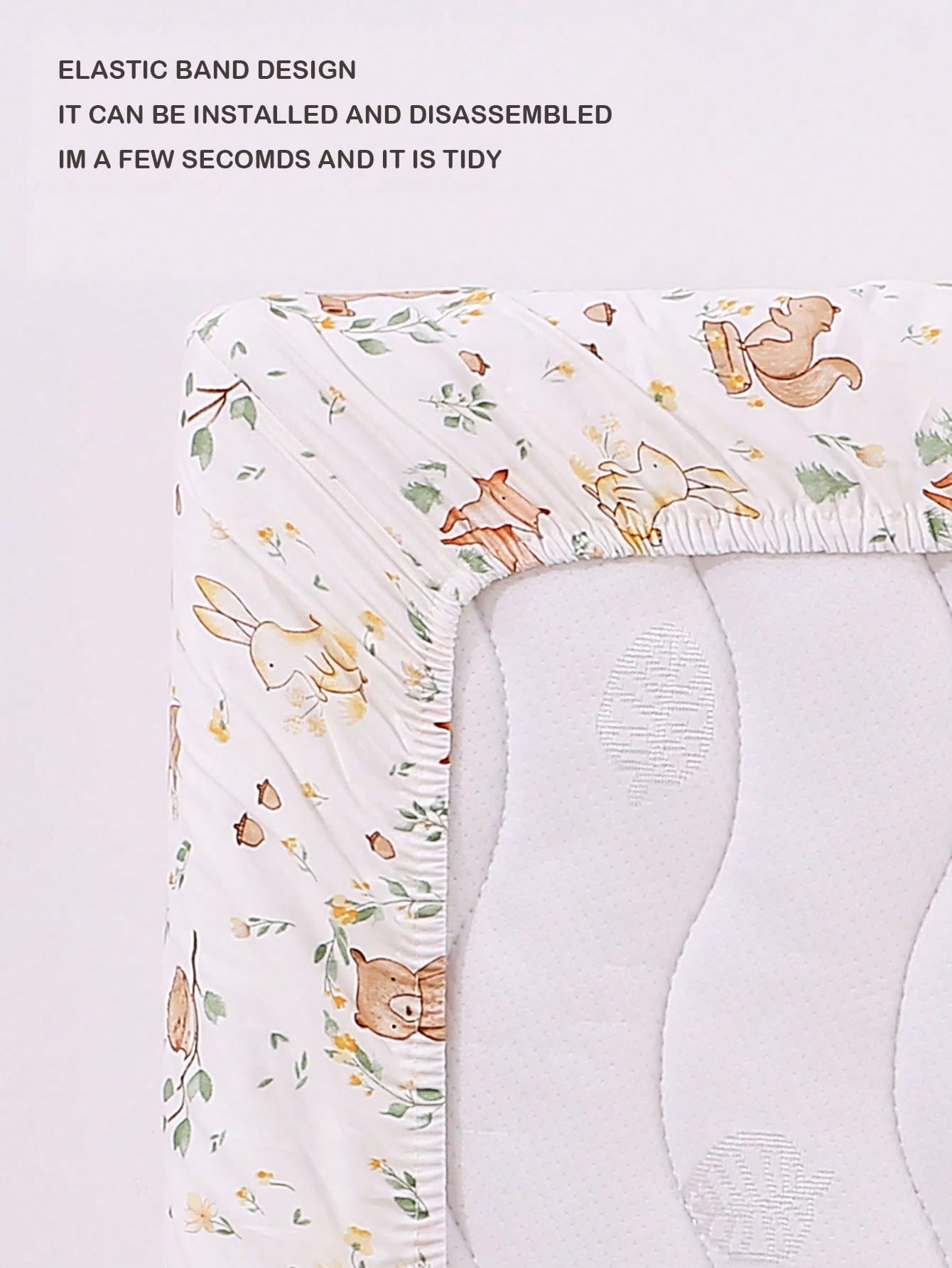 1pc Baby Crib Fitted Sheet wit - Baby Clothing Material review and price